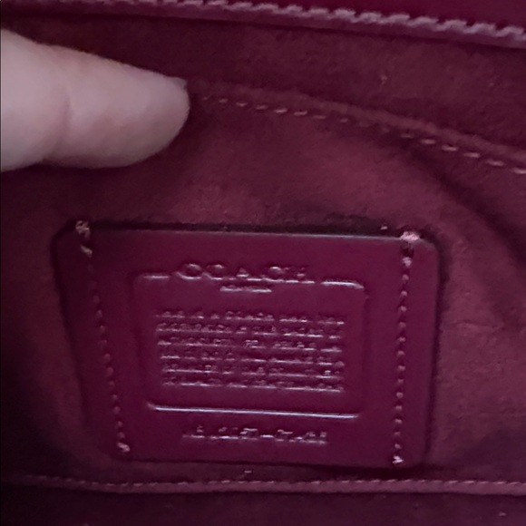 Coach Tilly Satchel Pink Crossbody Bag with Cherry Detail - Picture 6 of 7